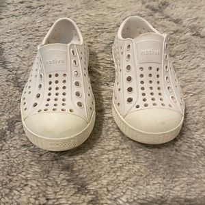 White Native Toddler shoes size c7